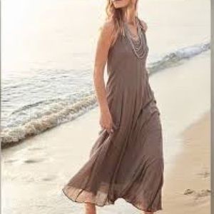 Garnet Hill Cotton Gauze Long Cover Up Dress